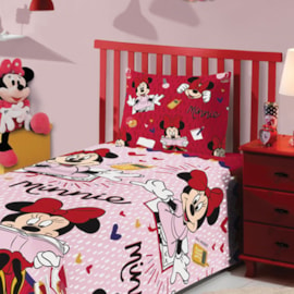 Jogo de Cama Infantil Minnie 2 Peças Lepper (1 Lençois e 1 Fronha)