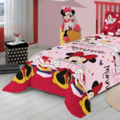 Jogo de Cama Infantil Minnie 2 Peças Lepper (1 Lençois e 1 Fronha)