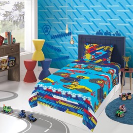 Jogo de Cama Infantil Patrulha Canina Resgate 3 Peças Lepper( 2 Lençois e 1 Fronha) Jogo de Cama Infantil Patrulha Canina Resgate 3 Peças Lepper( 2 Lençois e 1 Fronha)