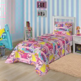 Jogo de Cama Infantil Patrulha Canina Rosa Lepper 3 Peças