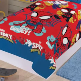 Jogo de Cama Infantil Spidey 2 Peças Lepper (1 Lençois e 1 Fronha)