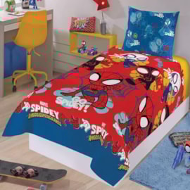 Jogo de Cama Infantil Spidey 3 Peças Lepper( 2 Lençois e 1 Fronha) Jogo de Cama Infantil Spidey 3 Peças Lepper( 2 Lençois e 1 Fronha)