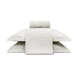 Jogo de Cama King 300Fios 100%Algodão Appel Treccenti Névoa 4Pçs Jogo de Cama King 300Fios 100%Algodão Appel Treccenti Névoa 4Pçs