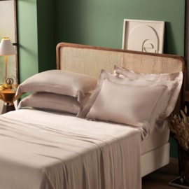 Jogo de Cama King 350Fios 100%Viscose de Bambu Appel Golden Rosa Soft 4Pçs
