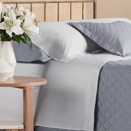 Jogo de Cama King Andreza Privilege 200 fios Ponto Ajour Cinza 4 Peças Jogo de Cama King Andreza Privilege 200 fios Ponto Ajour Cinza 4 Peças