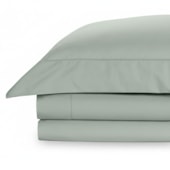 Jogo de Cama King Andreza Privilege 200 fios Ponto Ajour Verde Salvia 4 Peças