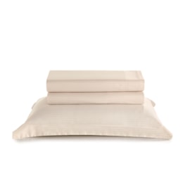 Jogo de Cama King Artex Eternity Maquinetado 300 Fios Bege Jogo de Cama King Artex Eternity Maquinetado 300 Fios Bege