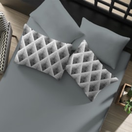 Jogo de Cama King Doce Vida Sombras Cinza 3 Peças Jogo de Cama King Doce Vida Sombras Cinza 3 Peças