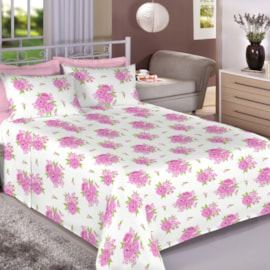 Jogo de Cama King Duplo Premium Plus 4 Peças Rosas