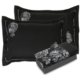 Jogo de Cama King Kacyumara Satinée Nuvell 4 Peças 300 Fios Jogo de Cama King Kacyumara Satinée Nuvell 4 Peças 300 Fios