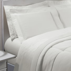 Jogo de Cama King Kacyumara Satinée Pérola 4 Peças 300 Fios Jogo de Cama King Kacyumara Satinée Pérola 4 Peças 300 Fios