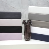 Jogo de Cama King Kacyumara Satinee Silver 4 Peças 300 Fios Jogo de Cama King Kacyumara Satinee Silver 4 Peças 300 Fios