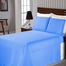 Jogo de Cama King Lucat Prime Azul