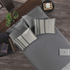 Jogo de Cama King Portallar Bahamas/Cinza 3 peças Jogo de Cama King Portallar Bahamas/Cinza 3 peças