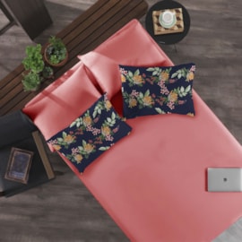 Jogo de Cama King Portallar Passion/Rosa Flamingo 3 peças Jogo de Cama King Portallar Passion/Rosa Flamingo 3 peças