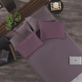 Jogo de Cama King Portallar Petit Poa/Malbec 3 peças Jogo de Cama King Portallar Petit Poa/Malbec 3 peças