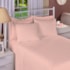 Jogo de Cama King Premium Linea 180 Fios Poa Rosa (2 Lençois + 2 Fronha)