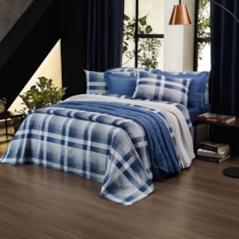 Jogo de Cama King Santista Prata Broadway 150 fios 4 peças Jogo de Cama King Santista Prata Broadway 150 fios 4 peças