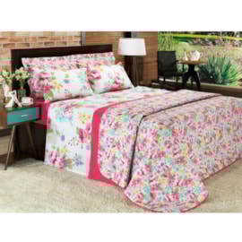 Jogo de Cama King Santista Prata Cecília 150 fios - 4 peças Jogo de Cama King Santista Prata Cecília 150 fios - 4 peças