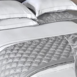 Jogo de Cama King Size The Public Cinza 300Fios Alg Egipcio Jogo de Cama King Size The Public Cinza 300Fios Alg Egipcio