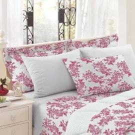 Jogo de Cama King Teka Diamante Clarice 150 Fios 4 Peças Jogo de Cama King Teka Diamante Clarice 150 Fios 4 Peças