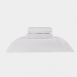 Jogo de Cama King Tessi Branco 4 Peças 400 Fios Jogo de Cama King Tessi Branco 4 Peças 400 Fios
