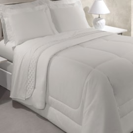 Jogo de Cama King Vida Bela 4 Peças 200 Fios 001 Branco Kacyumara Jogo de Cama King Vida Bela 4 Peças 200 Fios 001 Branco Kacyumara