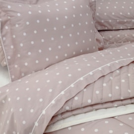 Jogo de Cama King Vida Bela Vintage Poa Rosa Kacyumara 4Pçs Jogo de Cama King Vida Bela Vintage Poa Rosa Kacyumara 4Pçs