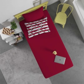 Jogo de Cama Minnie Disney Solteiro Malha 100% algodão 2 peças Jogo de Cama Minnie Disney Solteiro Malha 100% algodão 2 peças