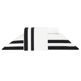 Jogo de Cama Queen 200 Fios Naturalle Fashion Double Preto Jogo de Cama Queen 200 Fios Naturalle Fashion Double Preto