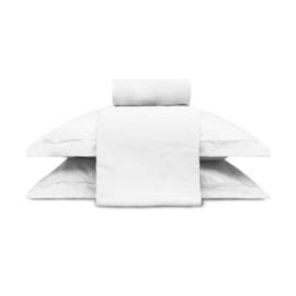 Jogo de Cama Queen 300Fios 100%Algodão Appel Treccenti Branco 4Pçs Jogo de Cama Queen 300Fios 100%Algodão Appel Treccenti Branco 4Pçs