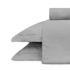 Jogo de Cama Queen 300Fios 100%Algodão Appel Treccenti Cinza 4Pçs Jogo de Cama Queen 300Fios 100%Algodão Appel Treccenti Cinza 4Pçs