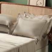 Jogo de Cama Queen 350Fios 100%Viscose de Bambu Appel Golden Camurça 4Pçs