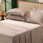 Jogo de Cama Queen 350Fios 100%Viscose de Bambu Appel Golden Rosa Soft 4Pçs