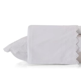 Jogo de Cama Queen Altenburg Boulevard Provence Branco (2 Lençois + 2 Fronhas)