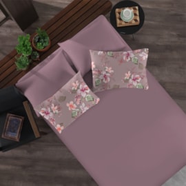 Jogo de Cama Queen Doce Vida Pompeia Vinho 3 Peças Jogo de Cama Queen Doce Vida Pompeia Vinho 3 Peças