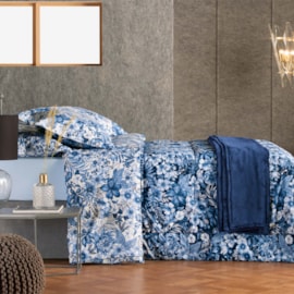 Jogo de Cama Queen Estampado Andreza Bloom 4 Peças Jogo de Cama Queen Estampado Andreza Bloom 4 Peças