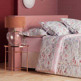 Jogo de Cama Queen Estampado Andreza Poeme/Lacinhos 4 Peças Jogo de Cama Queen Estampado Andreza Poeme/Lacinhos 4 Peças