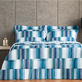 Jogo de Cama Queen Estampado Andreza Spot 4 Peças Jogo de Cama Queen Estampado Andreza Spot 4 Peças