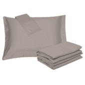 Jogo de Cama Queen Kacyumara Satinee Bege 4 Peças 300 Fios Jogo de Cama Queen Kacyumara Satinee Bege 4 Peças 300 Fios