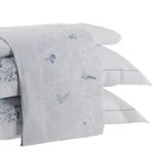Jogo de Cama Queen Kacyumara Satinee Bluevel 4 Peças 300 Fios Jogo de Cama Queen Kacyumara Satinee Bluevel 4 Peças 300 Fios