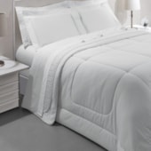 Jogo de Cama Queen Kacyumara Satinée Branco 4 Peças 300 Fios Jogo de Cama Queen Kacyumara Satinée Branco 4 Peças 300 Fios