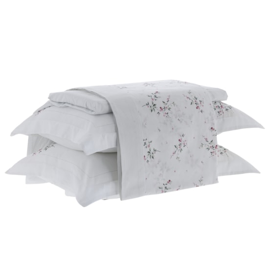 Jogo de Cama Queen Kacyumara Satinee Buena 4 Peças 300 Fios Jogo de Cama Queen Kacyumara Satinee Buena 4 Peças 300 Fios