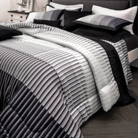 Jogo de Cama Queen Kacyumara Satinée Ébano 4 Peças 300 Fios Jogo de Cama Queen Kacyumara Satinée Ébano 4 Peças 300 Fios