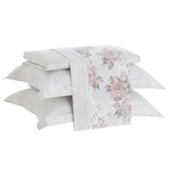 Jogo de Cama Queen Kacyumara Satinee Florian 4 Peças 300 Fios Jogo de Cama Queen Kacyumara Satinee Florian 4 Peças 300 Fios