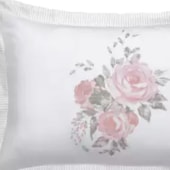 Jogo de Cama Queen Kacyumara Satinee Florian 4 Peças 300 Fios Jogo de Cama Queen Kacyumara Satinee Florian 4 Peças 300 Fios