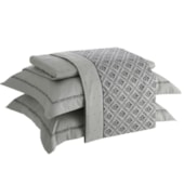 Jogo de Cama Queen Kacyumara Satinee Magnel 4 Peças 300 Fios Jogo de Cama Queen Kacyumara Satinee Magnel 4 Peças 300 Fios