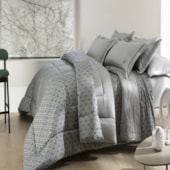 Jogo de Cama Queen Kacyumara Satinee Magnel 4 Peças 300 Fios Jogo de Cama Queen Kacyumara Satinee Magnel 4 Peças 300 Fios