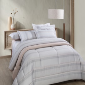 Jogo de Cama Queen Kacyumara Satinee Nuova 4 Peças 300 Fios Jogo de Cama Queen Kacyumara Satinee Nuova 4 Peças 300 Fios