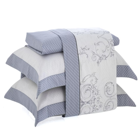Jogo de Cama Queen Kacyumara Satinee Sam 4 Peças 300 Fios Jogo de Cama Queen Kacyumara Satinee Sam 4 Peças 300 Fios